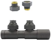 Zawory i kraniki - Zawór regulacyjny 50mm TWINS grafit strukturalny prawy GZ1/2 - miniaturka - grafika 1