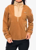 Bluzy sportowe damskie - Bluza damska Columbia Sequoia Grove Half Zip Fleece - camel brown/canoe - miniaturka - grafika 1