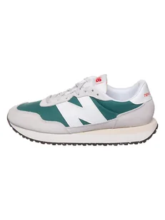 New Balance Sneakersy "237" w kolorze biało-zielonym - Trampki męskie - miniaturka - grafika 1