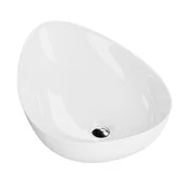 Umywalki - Umywalka Nablatowa 60 Domino Migdał - miniaturka - grafika 1