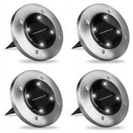 Lampy ogrodowe - LAMPA NAJAZDOWA 4LED SOLARNA OGRODOWA wbijana GRUNTOWA x4 - miniaturka - grafika 1