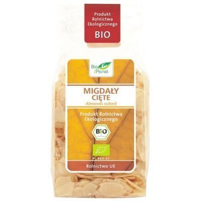 Bio Planet, Migdały cięte, Płatki migdałowe Bio, 100 g