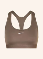 Biustonosze - Nike Biustonosz Sportowy Swoosh lila - miniaturka - grafika 1