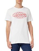 Koszulki męskie - Lacoste T-shirt męski, biały, XL - miniaturka - grafika 1
