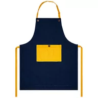 Fartuchy i rękawice kuchenne - Fartuch kuchenny Heda ciemnoniebieski / żółty, 70 x 85 cm - miniaturka - grafika 1