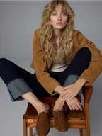 Moda i Uroda OUTLET - Reserved - Skórzane loafersy z wiązaniem - brązowy - miniaturka - grafika 1