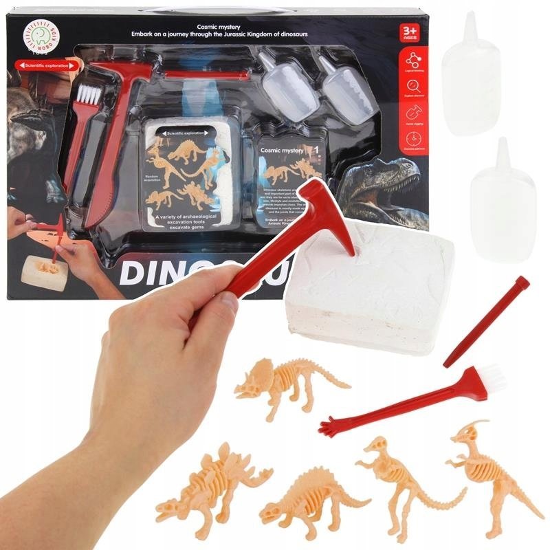 Zestaw Archeolog Wykopaliska Archeologiczne Skamielina Szkielet Dinozaura