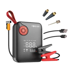 Forever jump starter 4w1 JS-400 7200mAh czarno-czerwony - Urządzenia Rozruchowe - Jump startery - miniaturka - grafika 1