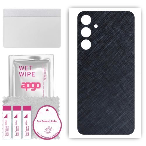 folia naklejka skórka strukturalna na TYŁ do Samsung Galaxy A25 - Tytan Niebieski - apgo SKINS