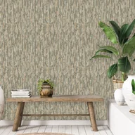 Tapety - DUTCH WALLCOVERINGS Tapeta Phoenix, zielono-beżowa - miniaturka - grafika 1