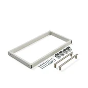 Meble do szkół i przedszkoli - Zestaw kółek do regału bibliotecznego STORY, moduł dodatkowy, dwustronny - miniaturka - grafika 1