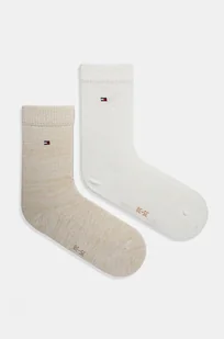 Tommy Hilfiger skarpetki 2-pack damskie kolor biały 701229862 - Skarpetki damskie - miniaturka - grafika 1