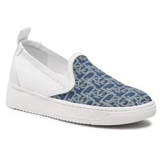 Trampki damskie - Pinko Tenisówki Liquirizia Slip On PE 21 BLKS1 1H20UM Y737 Off White L6U - grafika 1