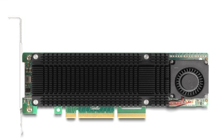 DELOCK PCI Express x8 Karte zu 2 x intern NVMe M.2 Key M mit RAID - Low Profile Formfaktor