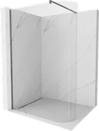 Ścianki i drzwi prysznicowe - Mexen Kioto ścianka prysznicowa zaokrąglona Walk-in 120 x 200 cm, transparent 8 mm, gun metal - 800-120-101-95-06 - miniaturka - grafika 1