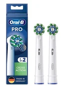 Końcówki do szczoteczek elektrycznych - 2x Końcówka ORAL-B EB50RX Cross Action PRO White - miniaturka - grafika 1