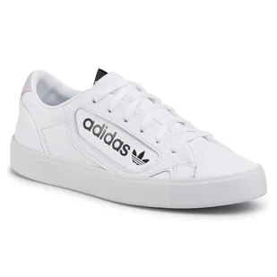 adidas Damskie sneakersy Sleek Super, Footwear White Crystal White Core Black, 38 2/3 EU - Sneakersy damskie - miniaturka - grafika 1