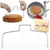 Noże kuchenne - NÓŻ STRUNOWY krajalnica ciasta tortu biszkoptu ostrze do cięcia 31 cm - miniaturka - grafika 1