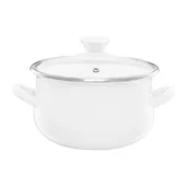 Garnki - Garnek EMALIA OLKUSZ Pyza Kremowy 18 cm - miniaturka - grafika 1