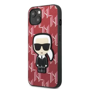 Karl Lagerfeld KLHCP13SPMNIKPI iPhone 13 mini 5,4" hardcase czerwony/red Monogram Ikonik Patch - Etui i futerały do telefonów - miniaturka - grafika 2