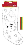 Zabawki kreatywne - Skarpeta Do Kolorowania Mikołaj - miniaturka - grafika 1