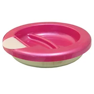 Miseczki i talerzyki dla dzieci - 4M Poupy Poupy, Talerzyk z przyssawką utrzymujący ciepło, , Zielony - miniaturka - grafika 1