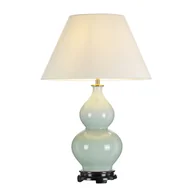 Lampy stojące - Lampa stołowa ceramiczna seledynowa Harbin E27 60W Designer's Lightbox - miniaturka - grafika 1