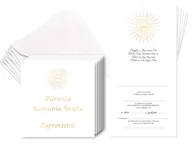 Kartki okolicznościowe i zaproszenia - Zaproszenia na I Komunię Świętą - 6 szt. - miniaturka - grafika 1