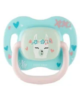 Smoczki uspokajające - Canpol babies Smoczek uspokajający silikonowy 6-18m okrągły EXOTIC ANIMALS lama - miniaturka - grafika 1
