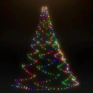 vidaXL Choinka ścienna z hakiem, 720 diod LED, kolorowa, 5 m! 328647 - Lampy ogrodowe - miniaturka - grafika 1