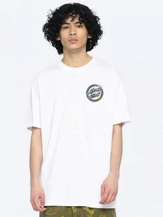 Koszulki dla chłopców - Santa Cruz Holo Flamed Dot white koszulka męska - M - grafika 1