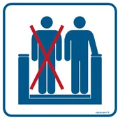 Systemy ekspozycyjne i znaki informacyjne - RA513 NIE BLOKUJ LEWEJ STRONY, FN - FOLIA SAMOPRZYLEPNA; (150X150MM) - miniaturka - grafika 1