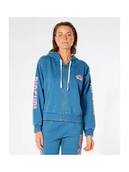 Bluzy damskie - Bluza RIP CURL Wave Shapers Zip Through - niebieski L - miniaturka - grafika 1