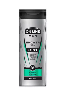 On Line Żel pod prysznic 3in1 Light Azure dla mężczyzn 400ml - Żele pod prysznic dla mężczyzn - miniaturka - grafika 1