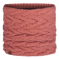 Czapki i chusty sportowe damskie - Komin na szyję Buff Knitted&Fleece Neckwarmer Caryn - crimson - miniaturka - grafika 1