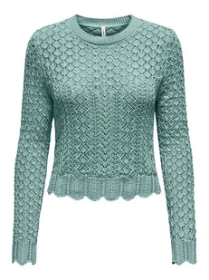 ONLY Sweter w kolorze turkusowym - Swetry damskie - miniaturka - grafika 1