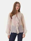 Bluzki damskie - Guess Bluzka W6GH28 W1844 Beżowy Regular Fit - miniaturka - grafika 1