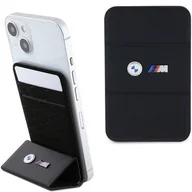 Etui i futerały do telefonów - Etui BMW Wallet Card Slot Stand Etui BMWCSMMPGK - czarne MagSafe M Edition Collection - miniaturka - grafika 1