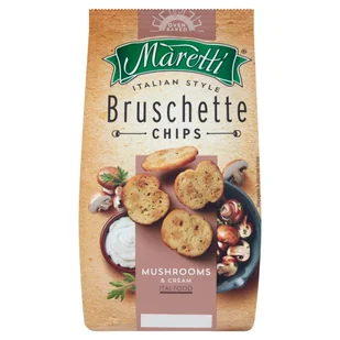 BRUSCHETTA MARETTI Z GRZYBAMI W ŚMIETANIE 70 G - Inne przekąski suche - miniaturka - grafika 1