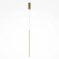 Lampy sufitowe - Gabinetowa lampa wisząca Halo MOD246PL-L12BSK Maytoni LED 11W 4000K tuba mosiądz - miniaturka - grafika 1