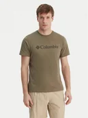 Koszulki męskie - Columbia T-Shirt Basic Logo™ 2155001 Zielony Regular Fit - miniaturka - grafika 1