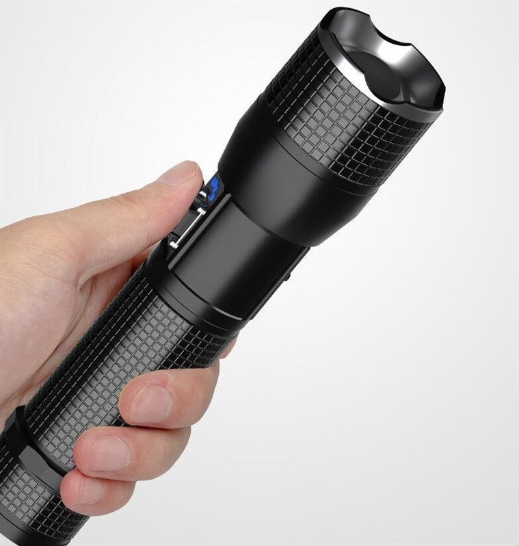 Standart Latarka RECHAR LED FLASHL SD-3828 15W 1000LM USB