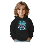 Bluzy dla dziewczynek - BLUZA DZIECIĘCA Z KAPTUREM 67 SIX SEVEN VIRAL 134-140 DLA DZIECKA PREZENT - miniaturka - grafika 1