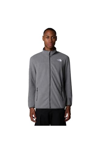 THE NORTH FACE Męska kurtka polarowa 100 Glacier Full Zip Tnf Medium Grey Heather, XS