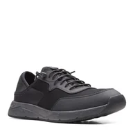 Półbuty męskie - Clarks Davis Low [black combi] - rozmiar 43 - miniaturka - grafika 1