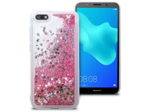Huawei Etui liquid glitter Y5 Y5 Prime 2018 brokat różowy 414 - Etui i futerały do telefonów - miniaturka - grafika 5
