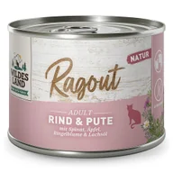Mokra karma dla kotów - Wildes Land Cat Ragout Rind Pute - wołowina z indykiem 180 g - karma dla zwierząt - miniaturka - grafika 1