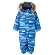 Kombinezony dla dzieci - Chłopięcy kombinezon zimowy las niebieski Lenne r.80 - miniaturka - grafika 1