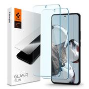 Szkła hartowane na telefon - Spigen Szkło hartowane Glas.Tr Slim do Xiaomi 12T/ 12T Pro (2szt.) - miniaturka - grafika 1