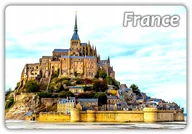 Magnesy - FRANCJA - Mont Saint-Michel - Wzgórze Świętego Michała - Magnes na lodówkę - miniaturka - grafika 1